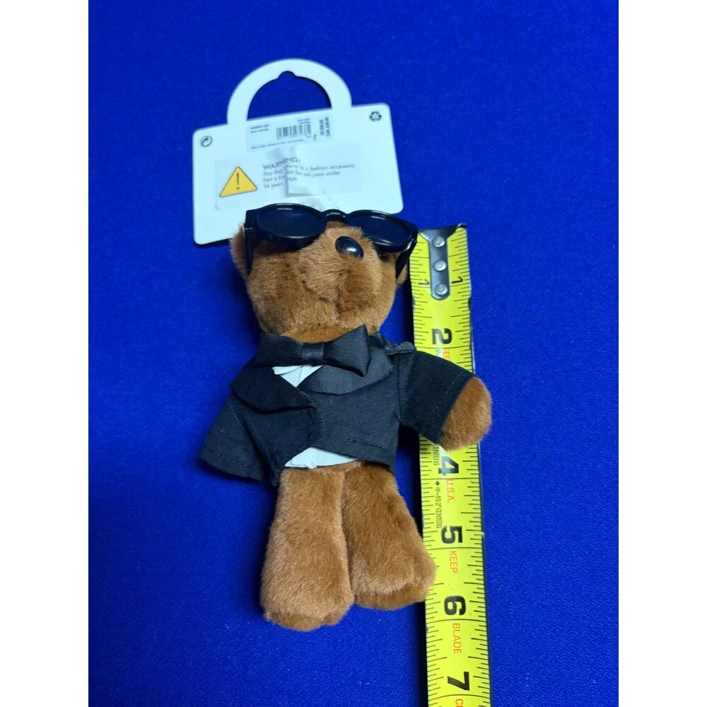 ALDO Wedding Groom Teddy Bear Plush Bag Charm Keychain NEW